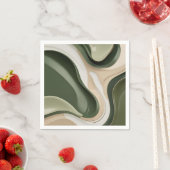 Serviette En Papier Papier à cocktail napkin dans design graphique (En situation)