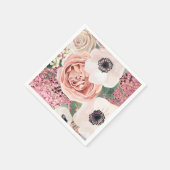 Serviette En Papier Papier à cocktail Napkin Géométrique Jardin Rose G (Coin)