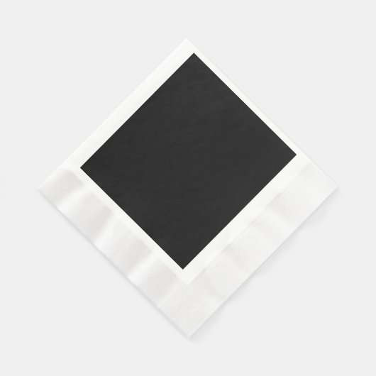 Serviette En Papier Papier à cocktail noir Napkin (Coin)