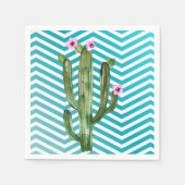 Serviette En Papier Papier à cocktails Napkin Boho Cactus Succulent Ca (Devant)