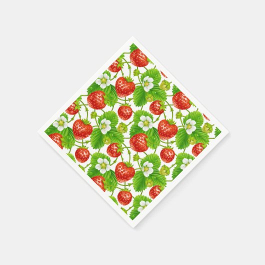 Serviette En Papier Papier à cocktails Napkins-fraises (Coin)