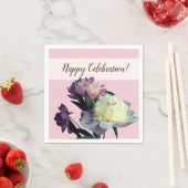 Serviette En Papier Papier à cocktails personnalisé serviettes rose pi (En situation)