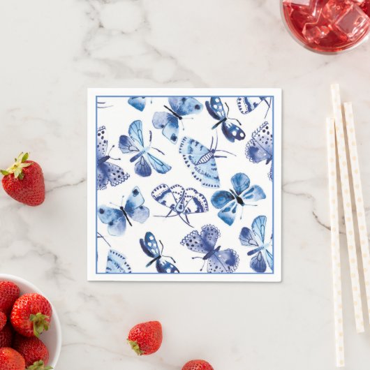 Serviette En Papier Papier à cocktails serviettes-papillons (En situation)