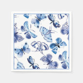 Serviette En Papier Papier à cocktails serviettes-papillons (Devant)