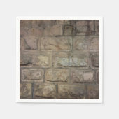 Serviette En Papier Papier à cocktails standard en brique (Devant)