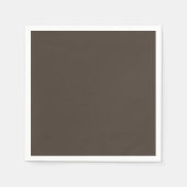 Serviette En Papier Papier à cocktails standard Taupe Napkin (Devant)