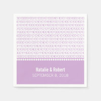 Papier à code binaire chic violet Geek