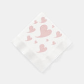 Serviette En Papier Papier à coeur rose mignon (Coin)