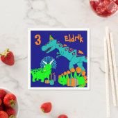 Serviette En Papier Papier à dinosaure (En situation)