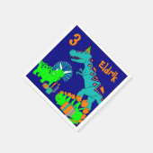 Serviette En Papier Papier à dinosaure (Coin)