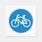 Serviette En Papier Papier à écriteaux de la Route à vélo (Devant)