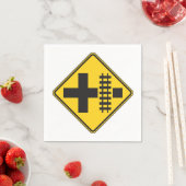 Serviette En Papier Papier à écriteaux de la voie ferrée (En situation)