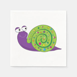 Serviette En Papier Papier à escargot décoré