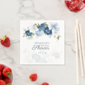 Serviette En Papier Papier à Fête des mariées bleu pâle (En situation)