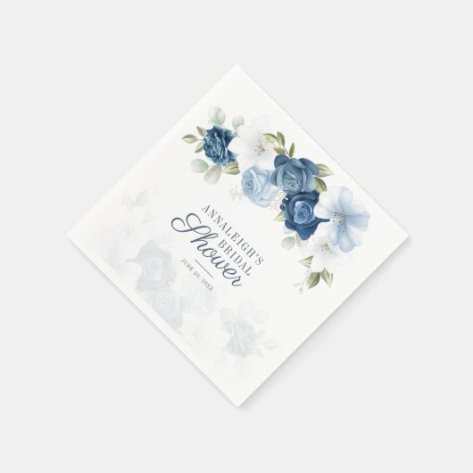 Serviette En Papier Papier à Fête des mariées bleu pâle (Coin)