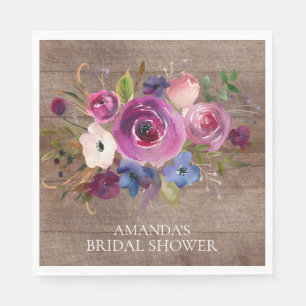 Serviette En Papier Papier à Fête des mariées de Plum Rustique