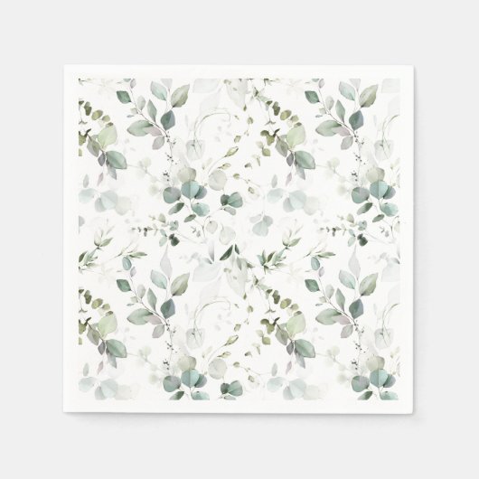 Serviette En Papier Papier à feuillage d'eucalyptus (Devant)