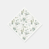 Serviette En Papier Papier à feuillage d'eucalyptus (Coin)