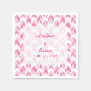 Serviette En Papier Papier à flèches Tribal Rose