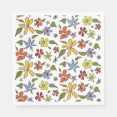 Serviette En Papier Papier à fleurs (Devant)