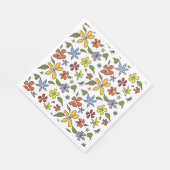 Serviette En Papier Papier à fleurs (Coin)