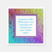 Serviette En Papier Papier à fleurs Abstrait [Arc en ciel] (Devant)