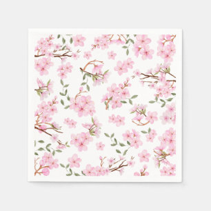Serviette En Papier Papier à fleurs de cerisier