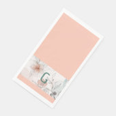 Serviette En Papier Papier à fleurs de pêche Napkin (Coin)