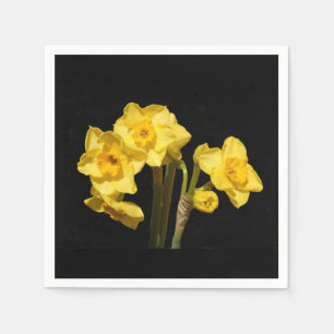 Serviette En Papier Papier à fleurs Jonquil