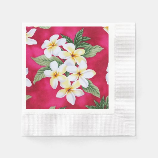 Serviette En Papier Papier à fleurs Napkin (Devant)