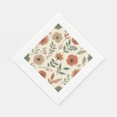 Serviette En Papier Papier à fleurs Napkin (Coin)