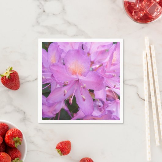 Serviette En Papier Papier à fleurs Rhododendron serviettes (En situation)
