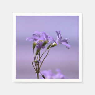 Serviette En Papier Papier à fleurs violettes Napkin