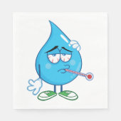 Serviette En Papier Papier à goutte d'eau malade serviettes (Devant)