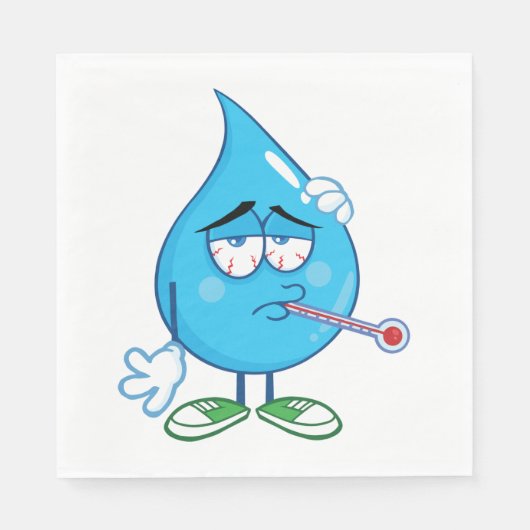 Serviette En Papier Papier à goutte d'eau malade serviettes (Devant)