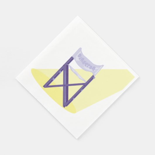 Serviette En Papier Papier à la chaire des réalisateurs de films (Coin)