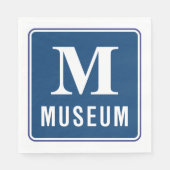 Serviette En Papier Papier à lettres du musée (Devant)