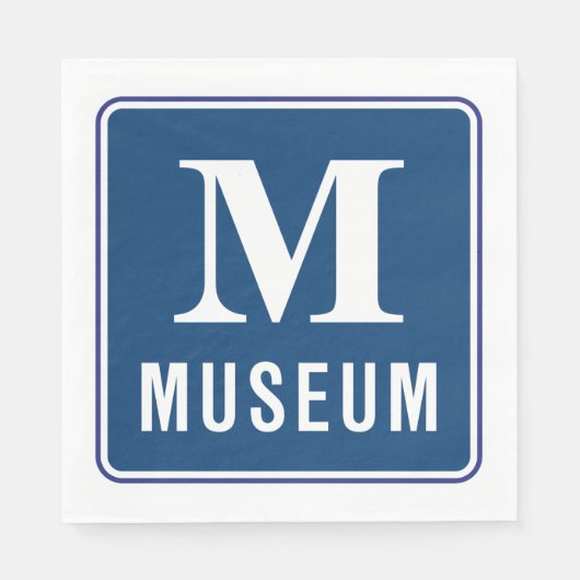 Serviette En Papier Papier à lettres du musée (Devant)