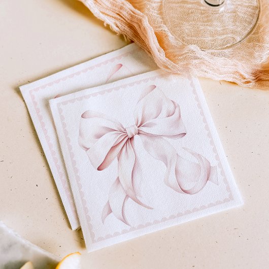 Serviette En Papier Papier à mâche rose ciselé Napkin