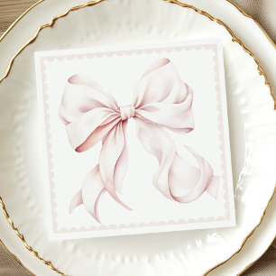 Serviette En Papier Papier à mâche rose ciselé Napkin