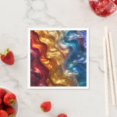 Serviette En Papier Papier à nappe à huile métallique (En situation)