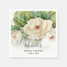 Papier à Nom de Baby Shower à Aquarelle Florale Él