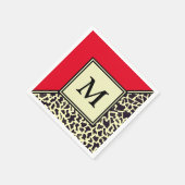 Serviette En Papier Papier à papier monogramme personnalisé (Coin)