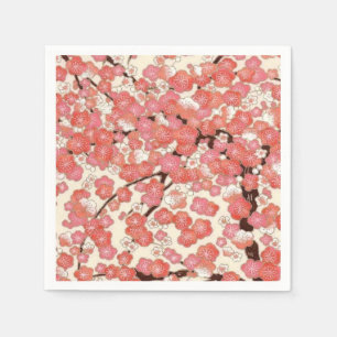 Serviette En Papier Papier à papier rose cerisier en fleurs