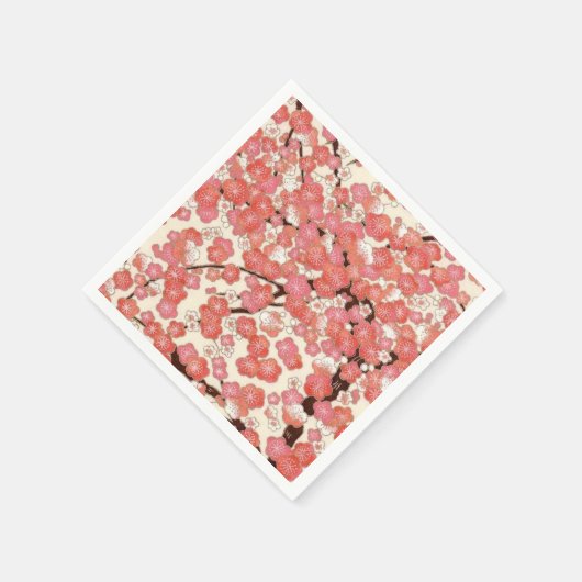 Serviette En Papier Papier à papier rose cerisier en fleurs (Coin)