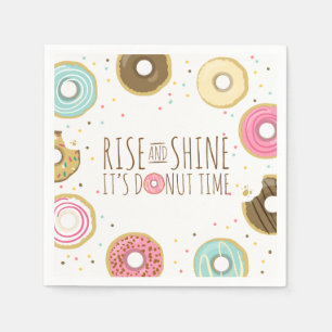 Serviette En Papier Papier à pâte Napkin Pink Doughnut doux Annivers