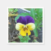 Serviette En Papier Papier à pâte violet et jaune (Devant)