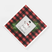 Serviette En Papier Papier à platine Snowman Red Buffalo (Coin)