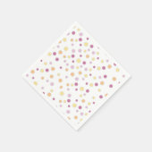 Serviette En Papier Papier à points pastel (Coin)