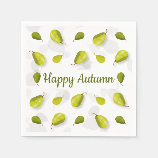 Serviette En Papier Papier à poires (Devant)